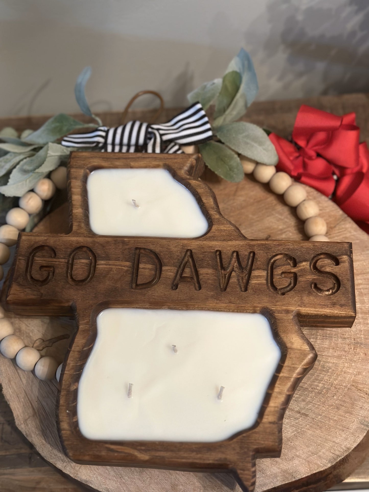 Go Dawgs Wooden Dough Bowls